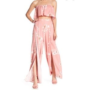 Brand new 2 piece tube top pant set